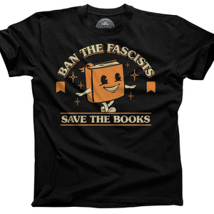 Men's Ban The Fascists Save The Books T-Shirt