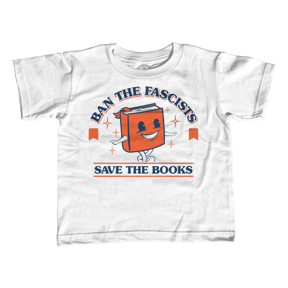 Boy's Ban The Fascists Save The Books T-Shirt