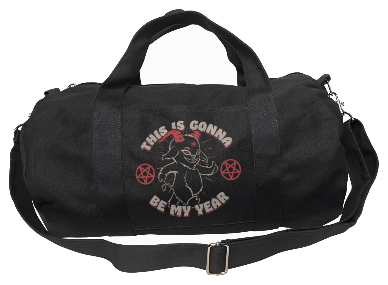 This is Gonna Be My Year Devil Duffel Bag