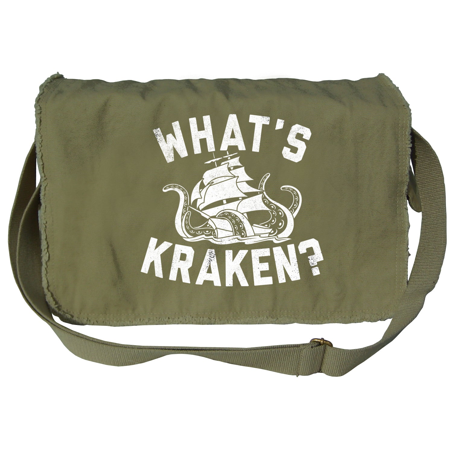What's Kraken Sea Monster Messenger Bag