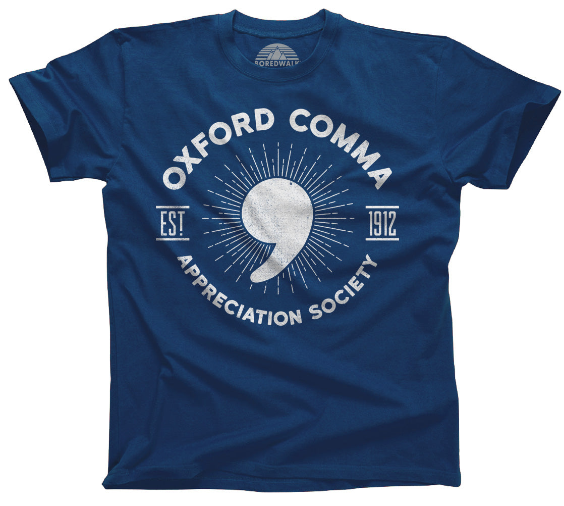 Men's Oxford Comma Appreciation Society T-Shirt
