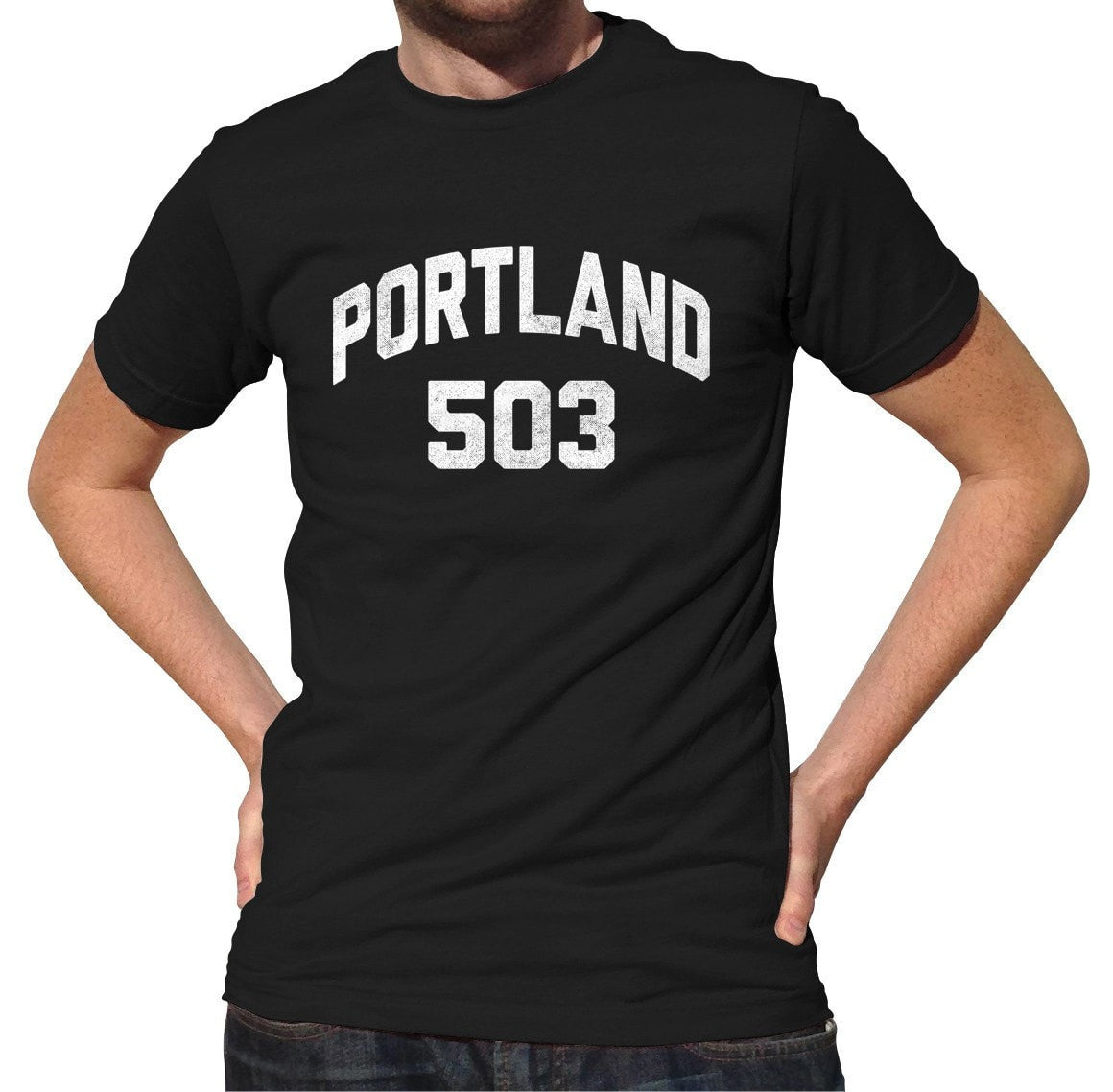 Men's Portland 503 Area Code T-Shirt