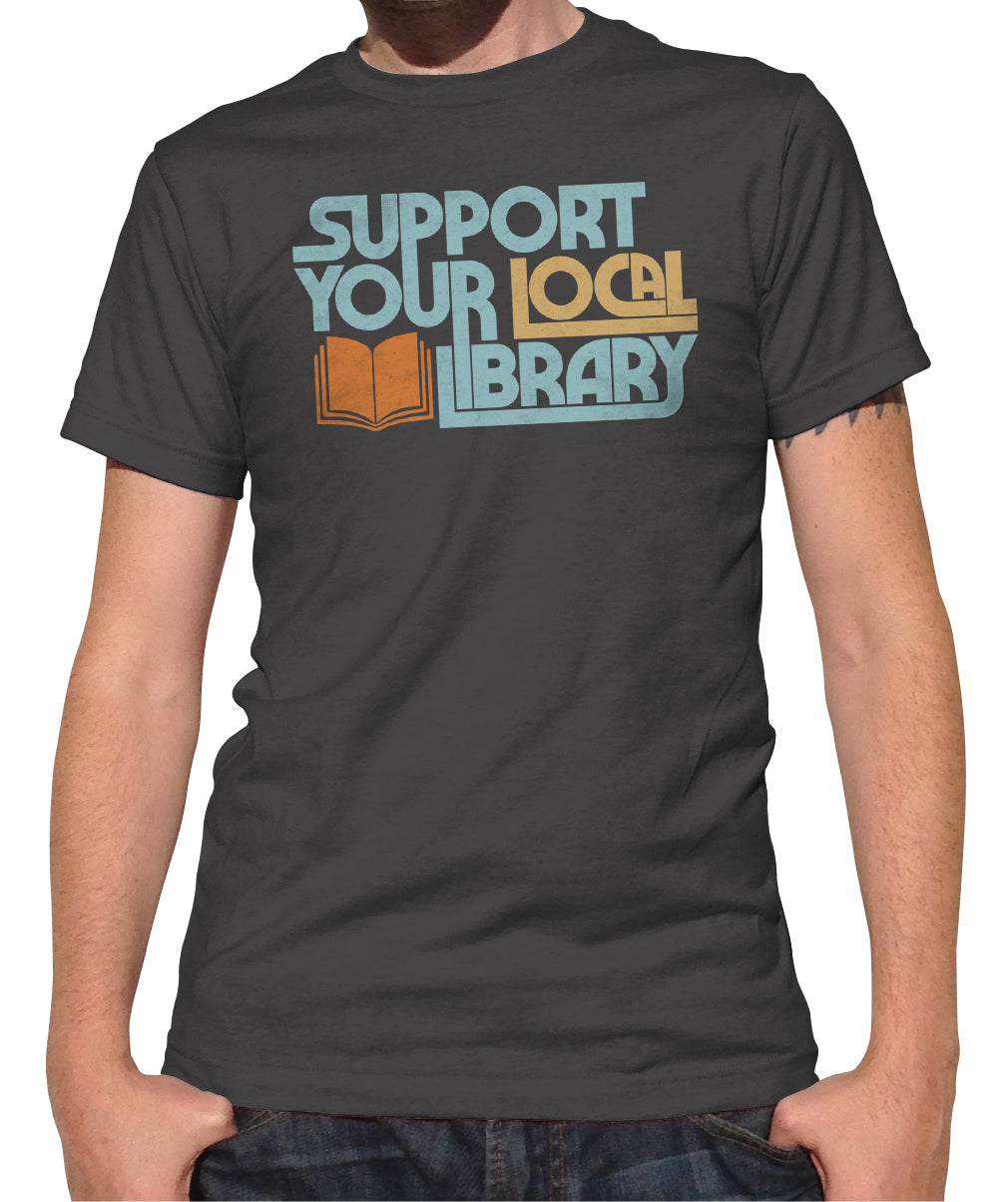 Men's Support Your Local Library T-Shirt