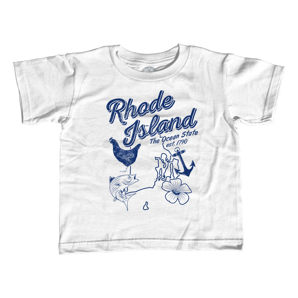 Girl's Vintage Rhode Island T-Shirt - Unisex Fit