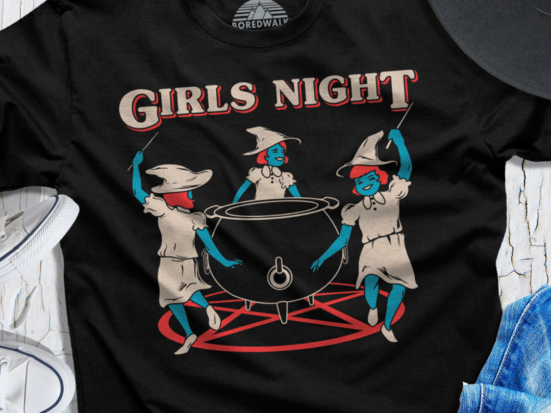 Boredwalk Girls Night witch coven shirt