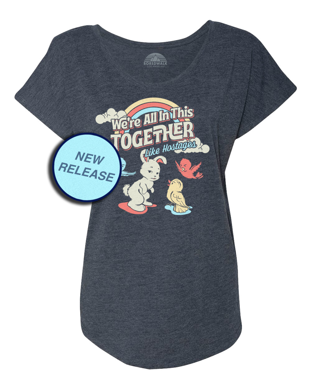 Women's We're All In This Together Like Hostages Scoop Neck T-Shirt