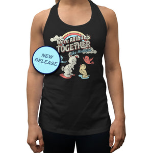 Women's We're All In This Together Like Hostages Racerback Tank Top