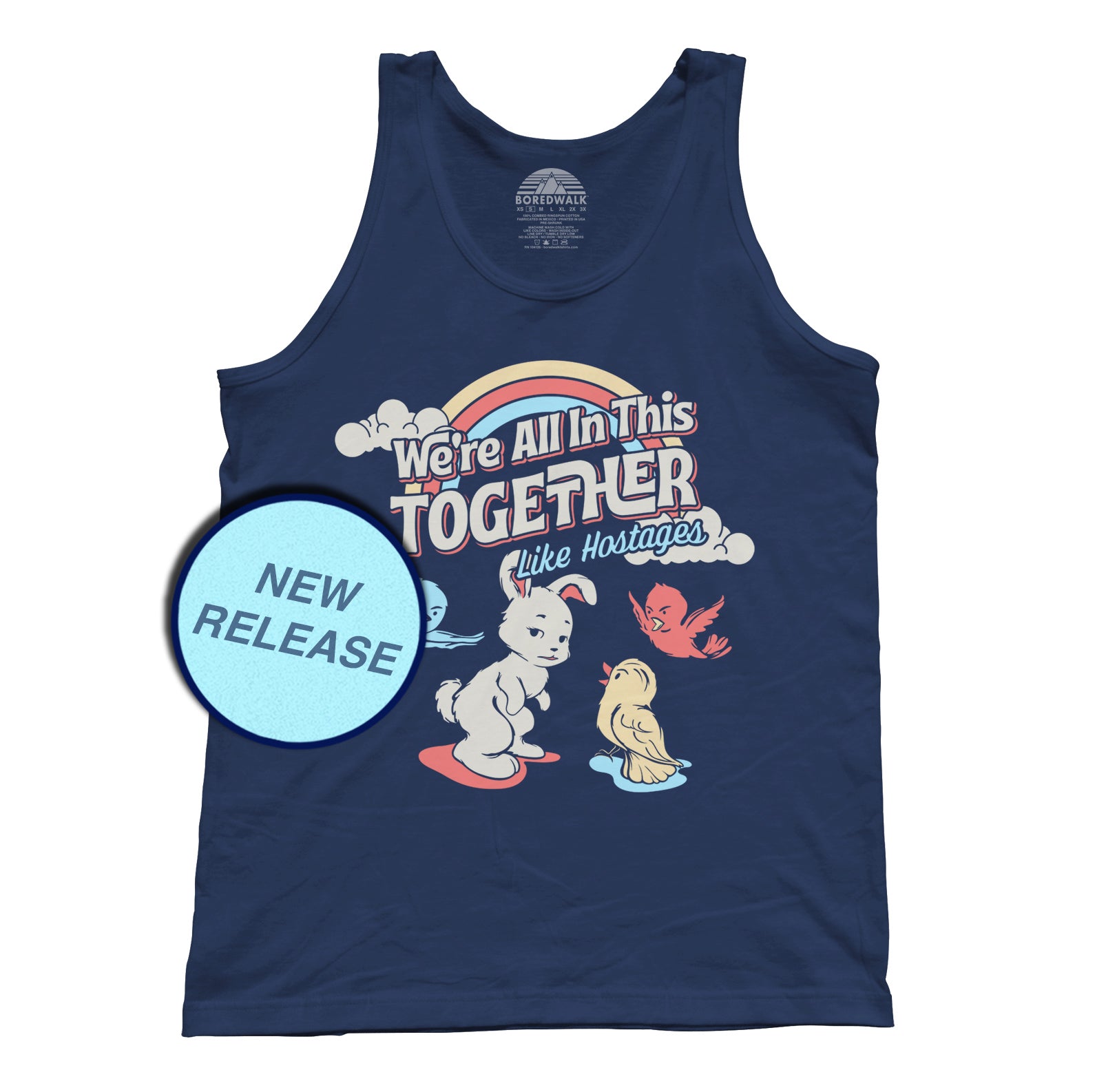 Unisex We're All In This Together Like Hostages Tank Top