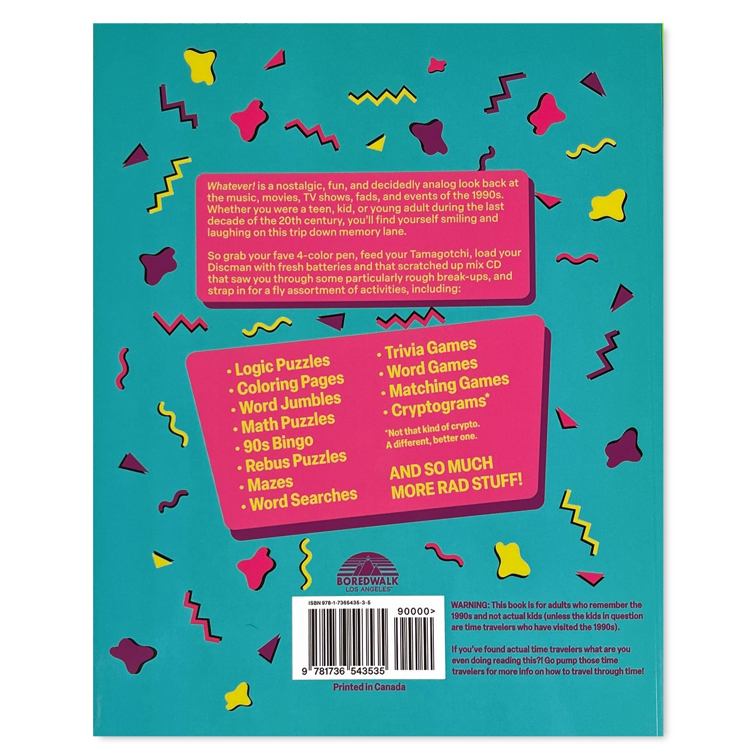 Slightly Imperfect Whatever! An Activity Book for 90s Kids