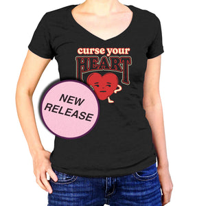 Women's Curse Your Heart Vneck T-Shirt
