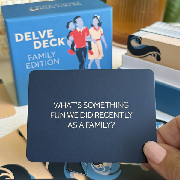 Delve Deck Conversation Cards - Family Edition - Boredwalk