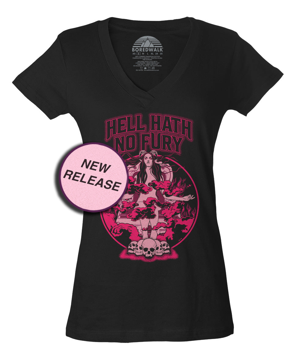 Women's Hell Hath No Fury Vneck T-Shirt
