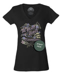 Women's Home is Where the Heart is Buried Under a Floorboard Vneck T-Shirt