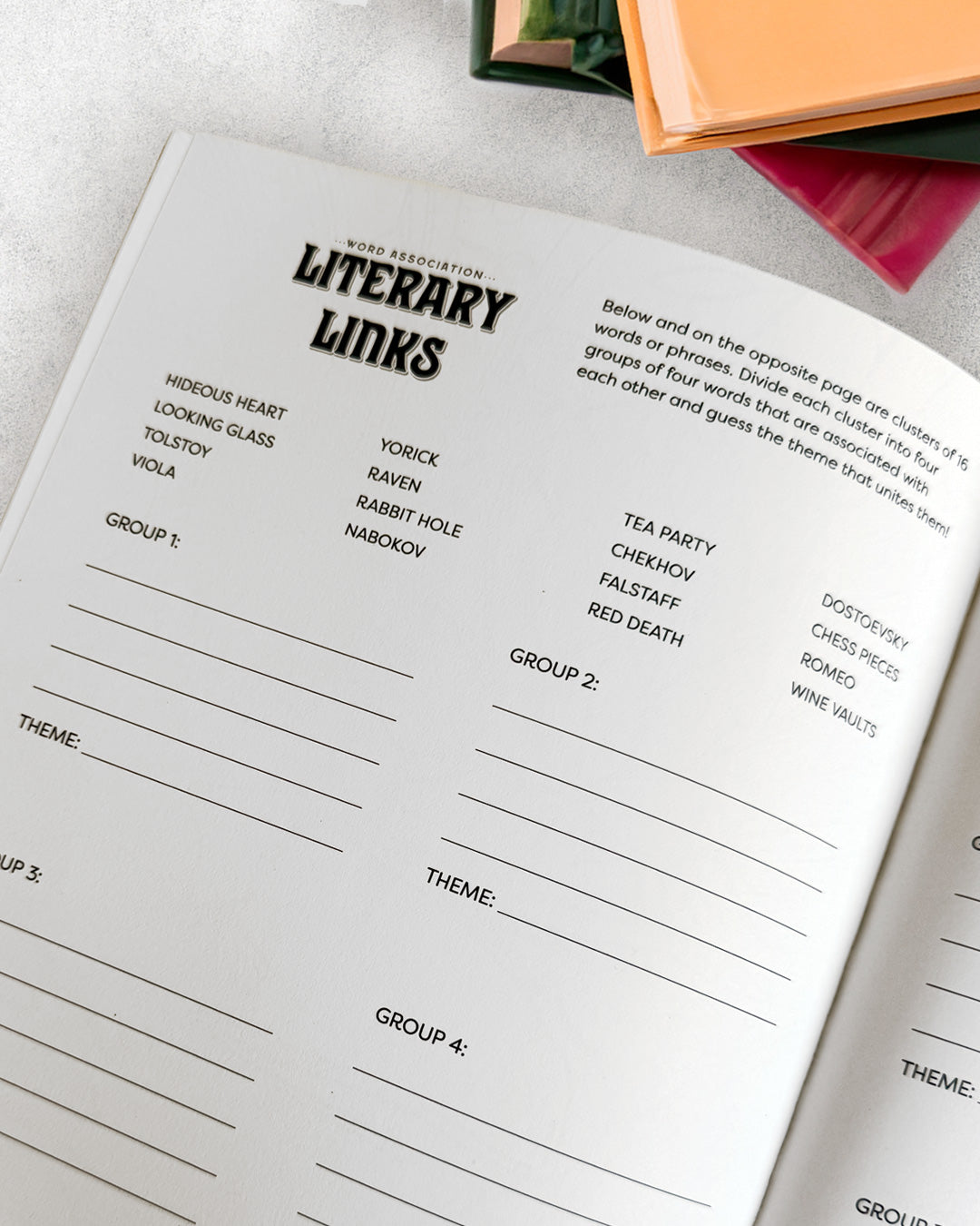 Once Upon a Time: A Literary Activity Book for Adults