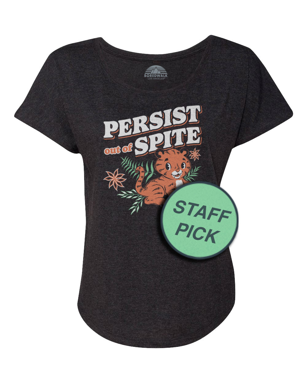 Women's Persist Out of Spite Tiger Scoop Neck T-Shirt