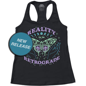 Women's Reality is in Retrograde Racerback Tank Top