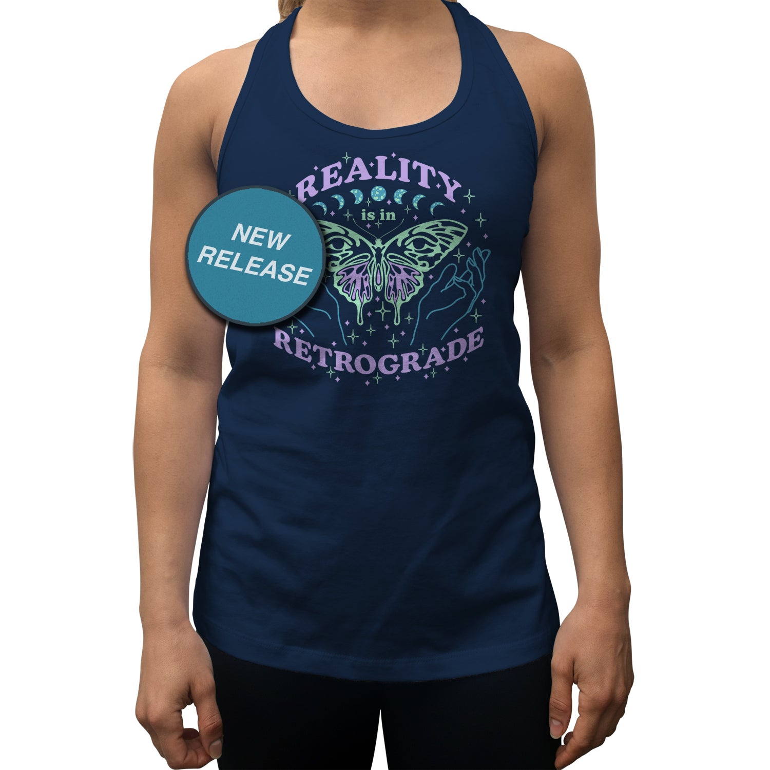 Women's Reality is in Retrograde Racerback Tank Top