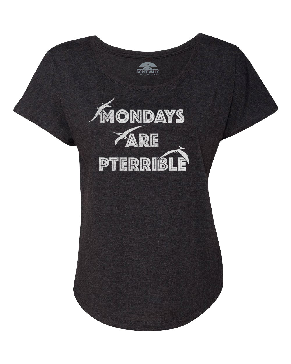 Women's Mondays Are Pterrible Scoop Neck T-Shirt