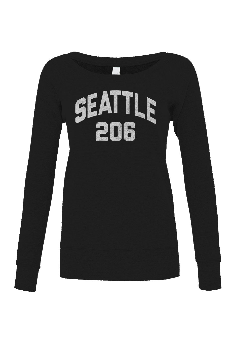 Women's Seattle 206 Area Code Scoop Neck Fleece