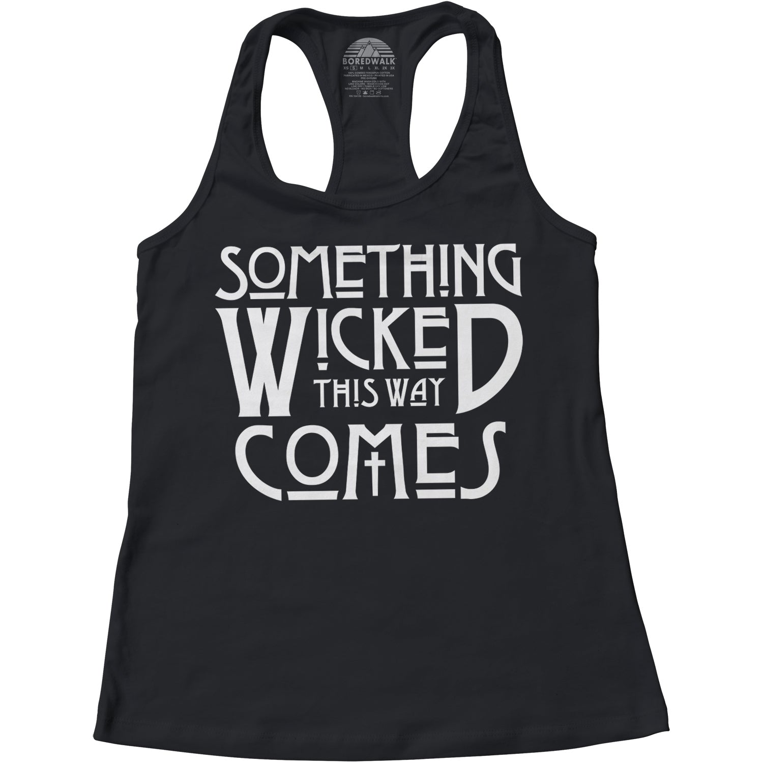 Women's Something Wicked This Way Comes Racerback Tank Top