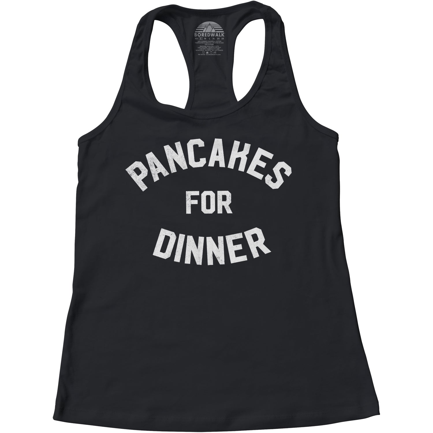 Women's Pancakes for Dinner Racerback Tank Top