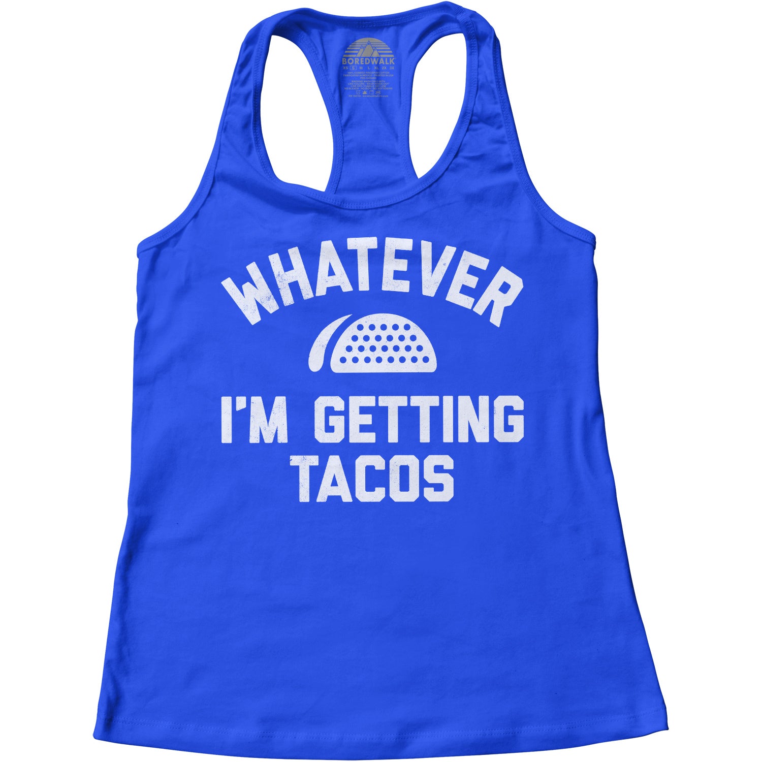 Women's Whatever I'm Getting Tacos Racerback Tank Top