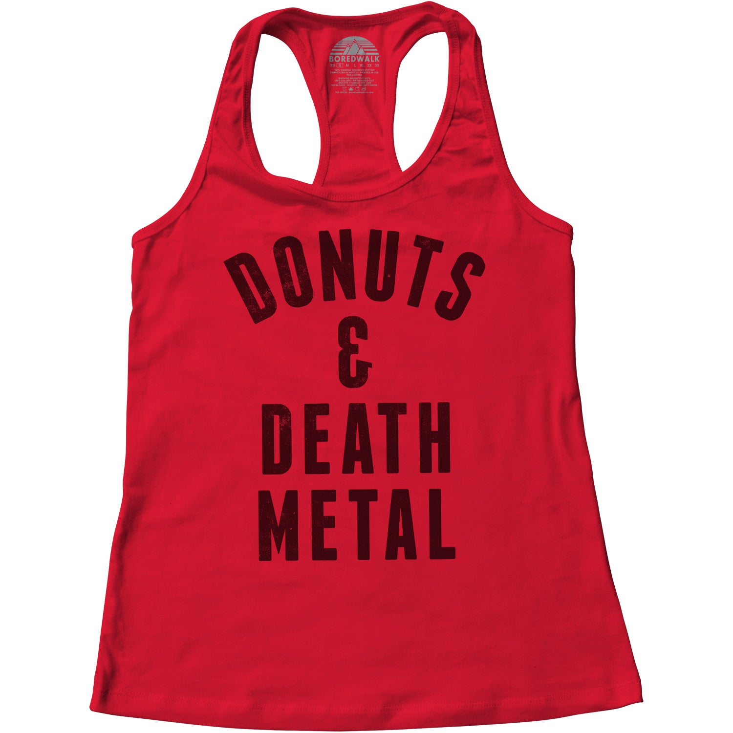 Women's Donuts and Death Metal Racerback Tank Top