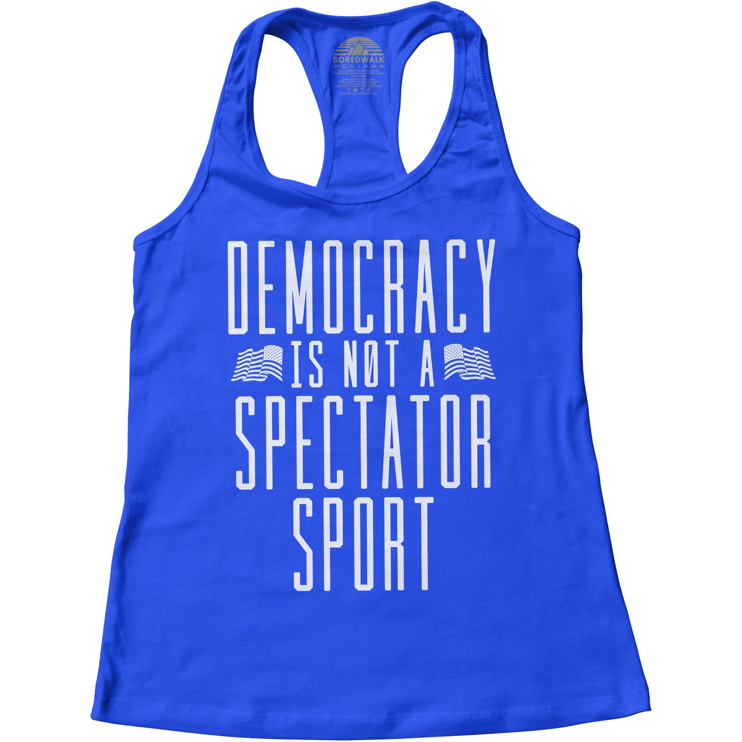 Women's Democracy Is Not a Spectator Sport Racerback Tank Top