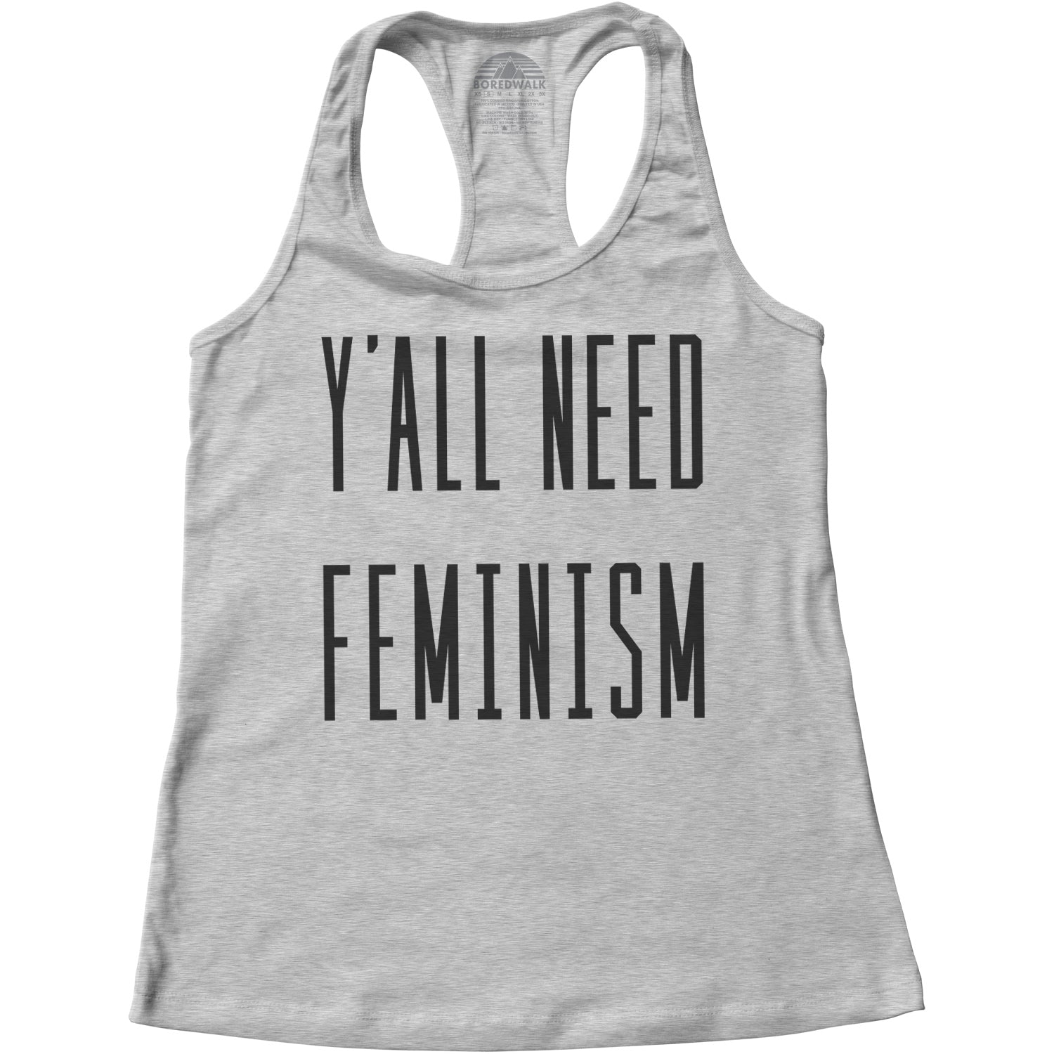 Women's Y'All Need Feminism Racerback Tank Top