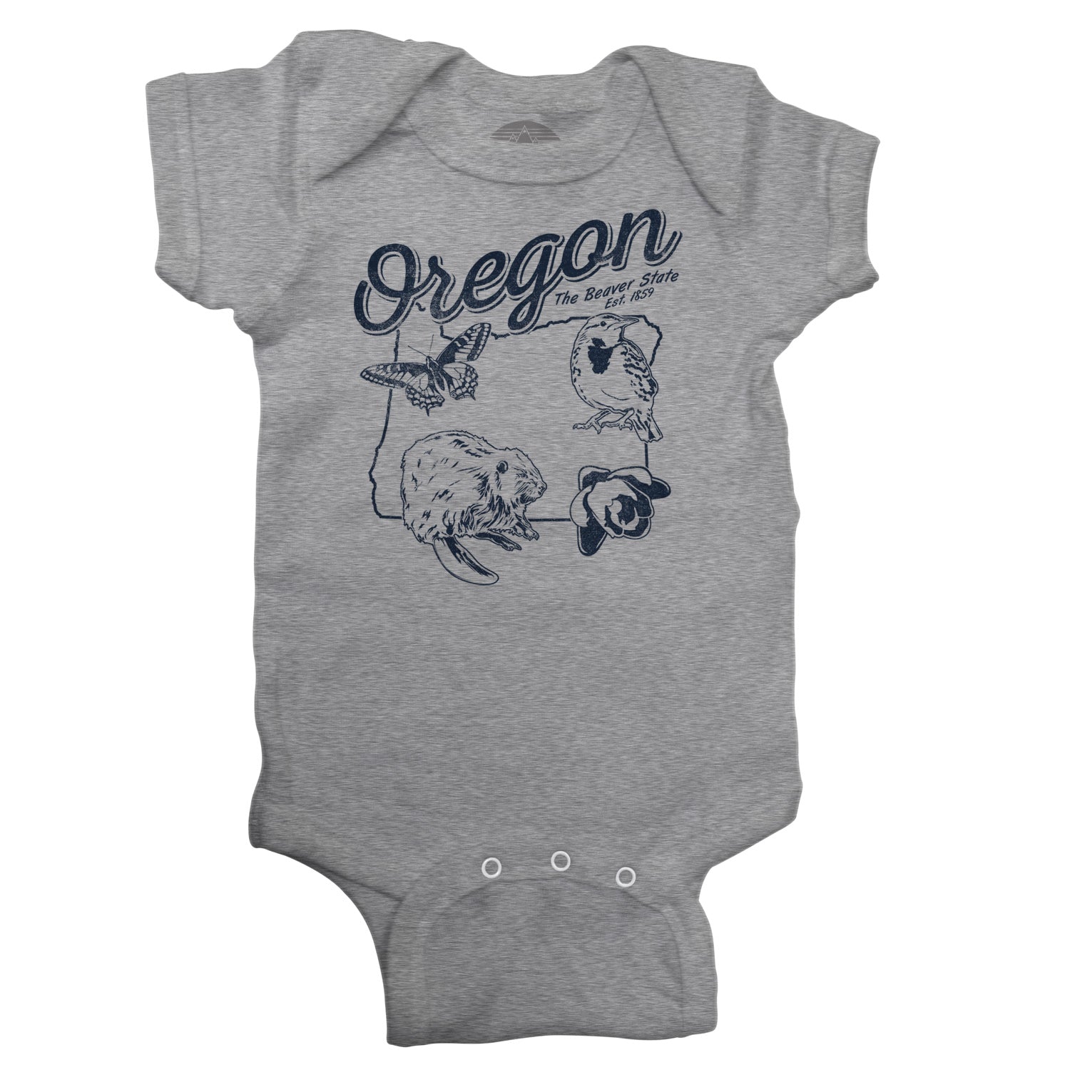Vintage Oregon Infant Bodysuit - Unisex Fit