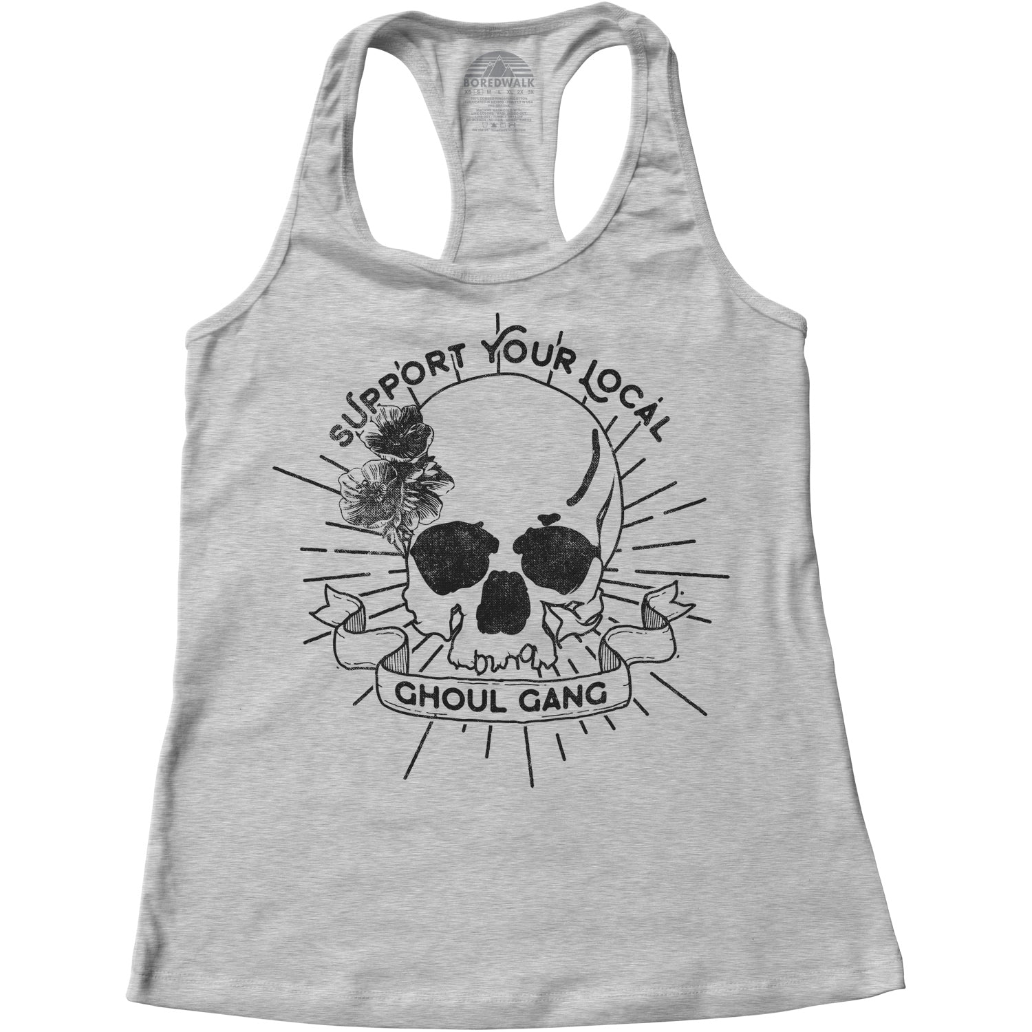 Women's Support Your Local Ghoul Gang Racerback Tank Top