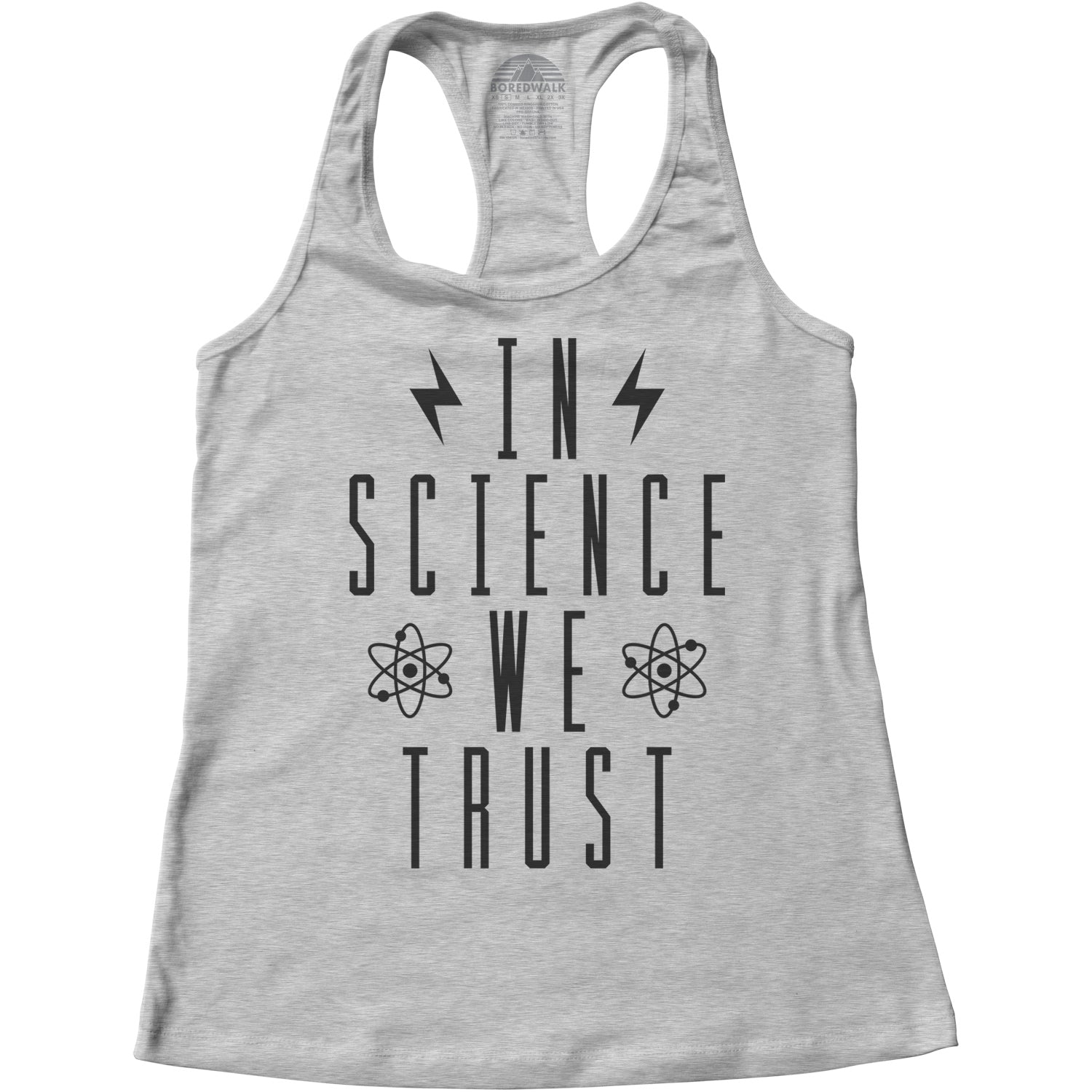 Women's In Science We Trust Racerback Tank Top