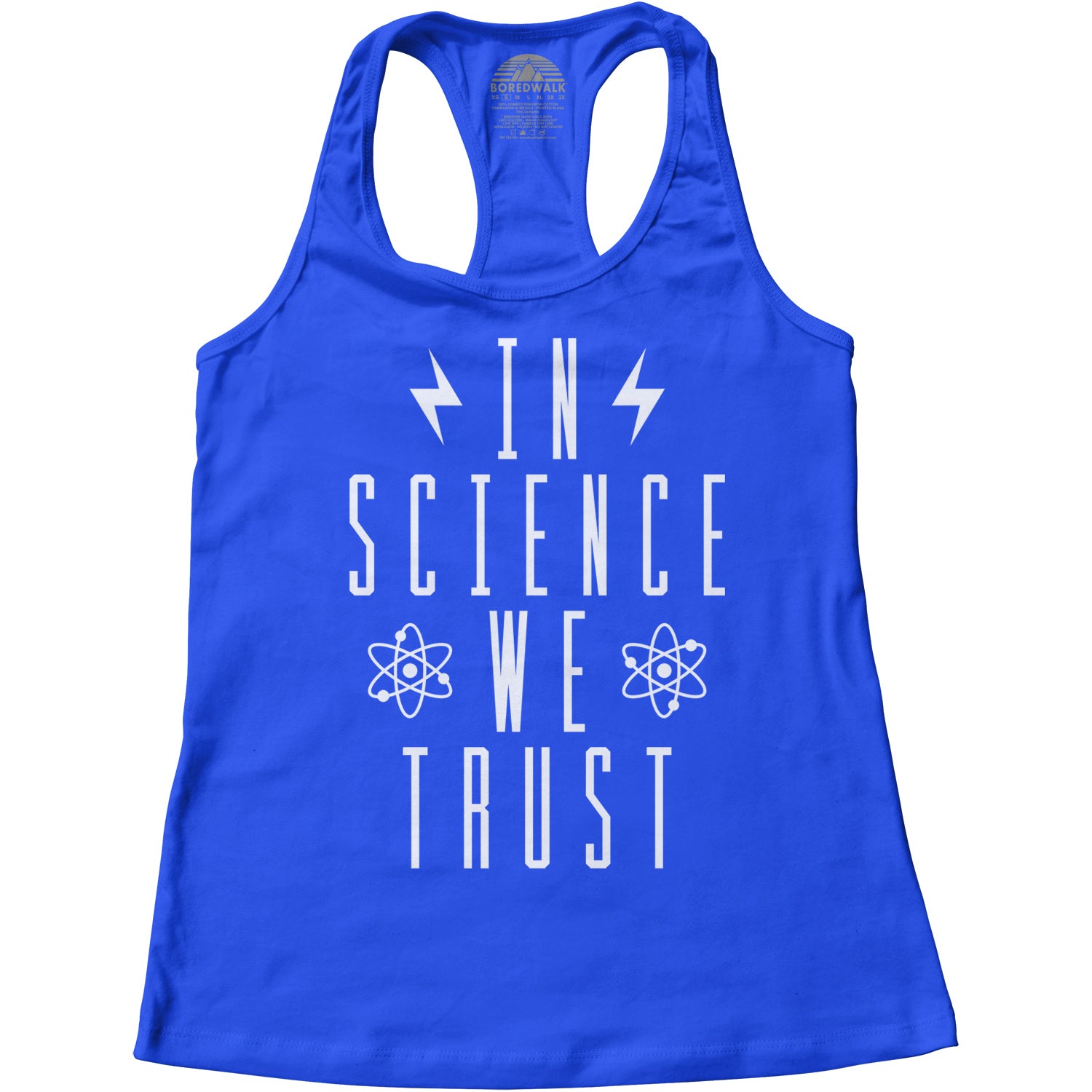 Women's In Science We Trust Racerback Tank Top