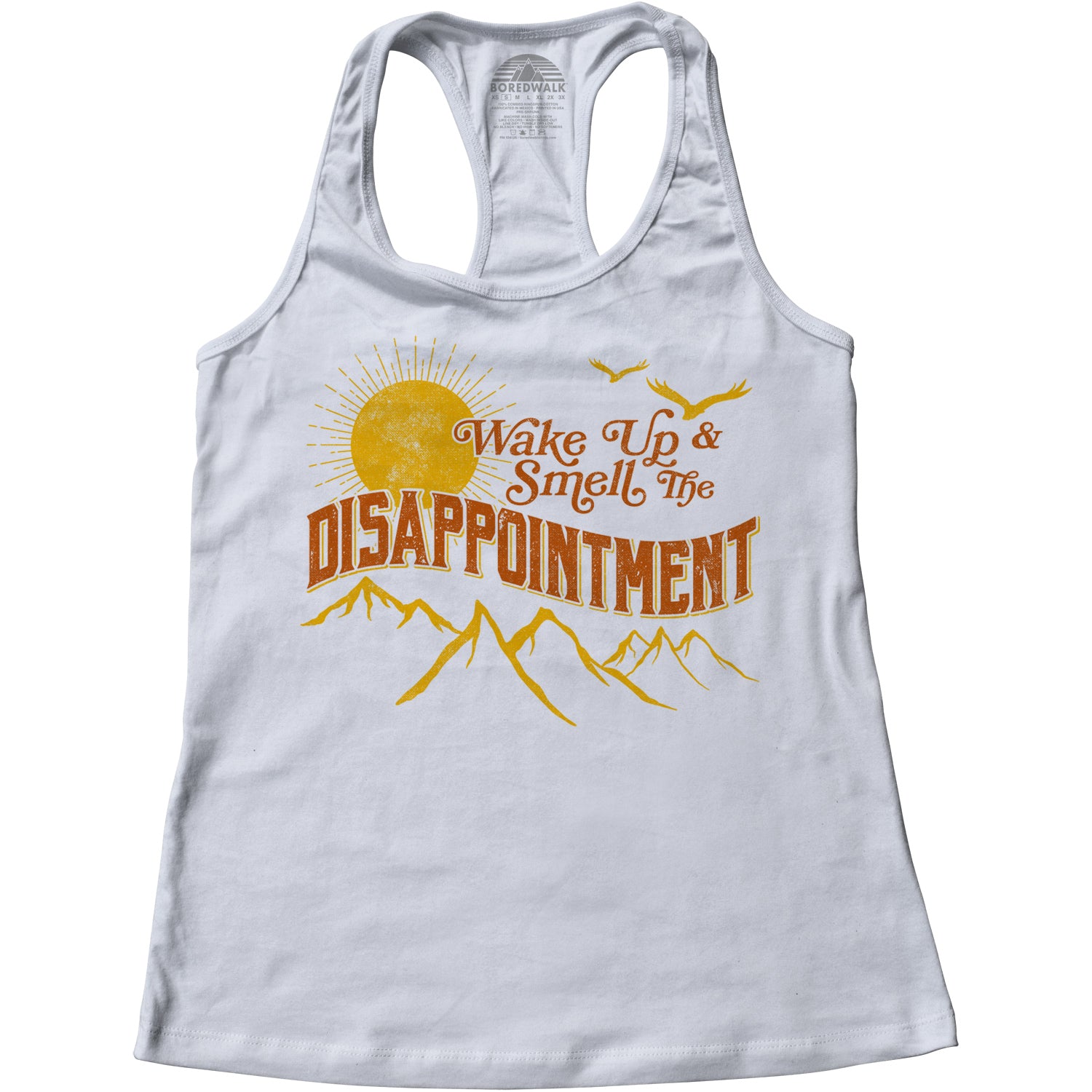 Women's Wake Up And Smell The Disappointment Racerback Tank Top