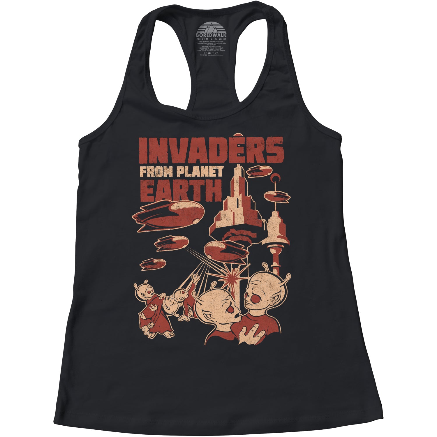 Women's Invaders From Earth Racerback Tank Top