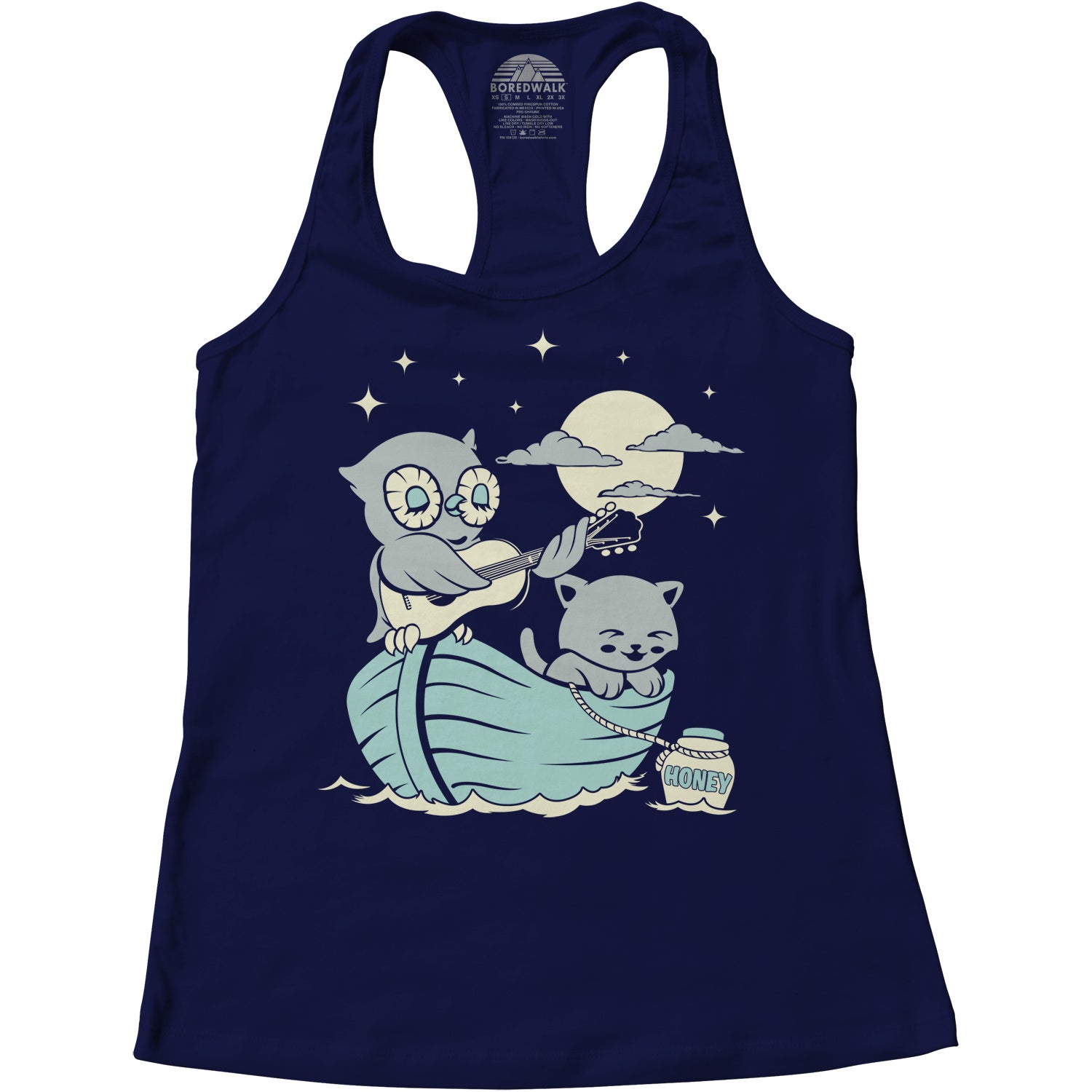 Women's The Owl And the Pussycat Racerback Tank Top