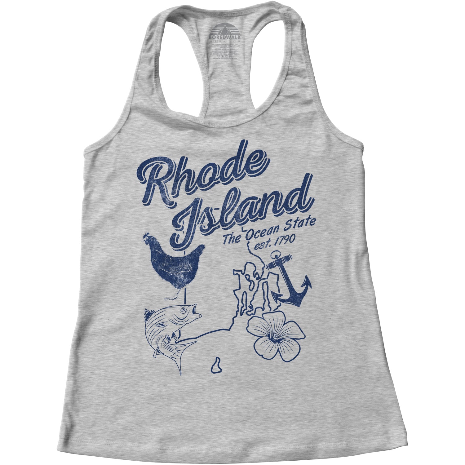 Vintage Rhode Island Unisex Hoodie