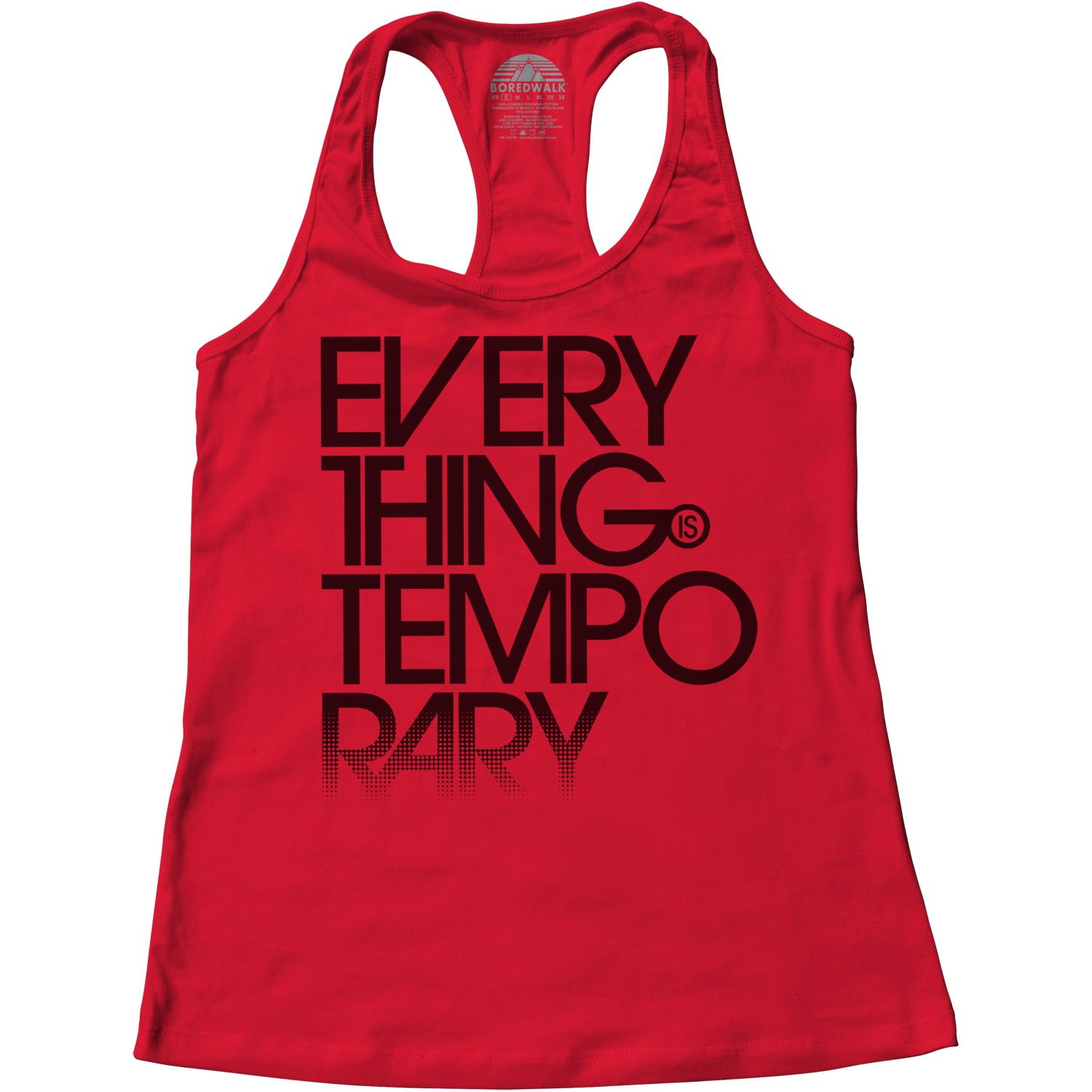 Women's Everything is Temporary Racerback Tank Top