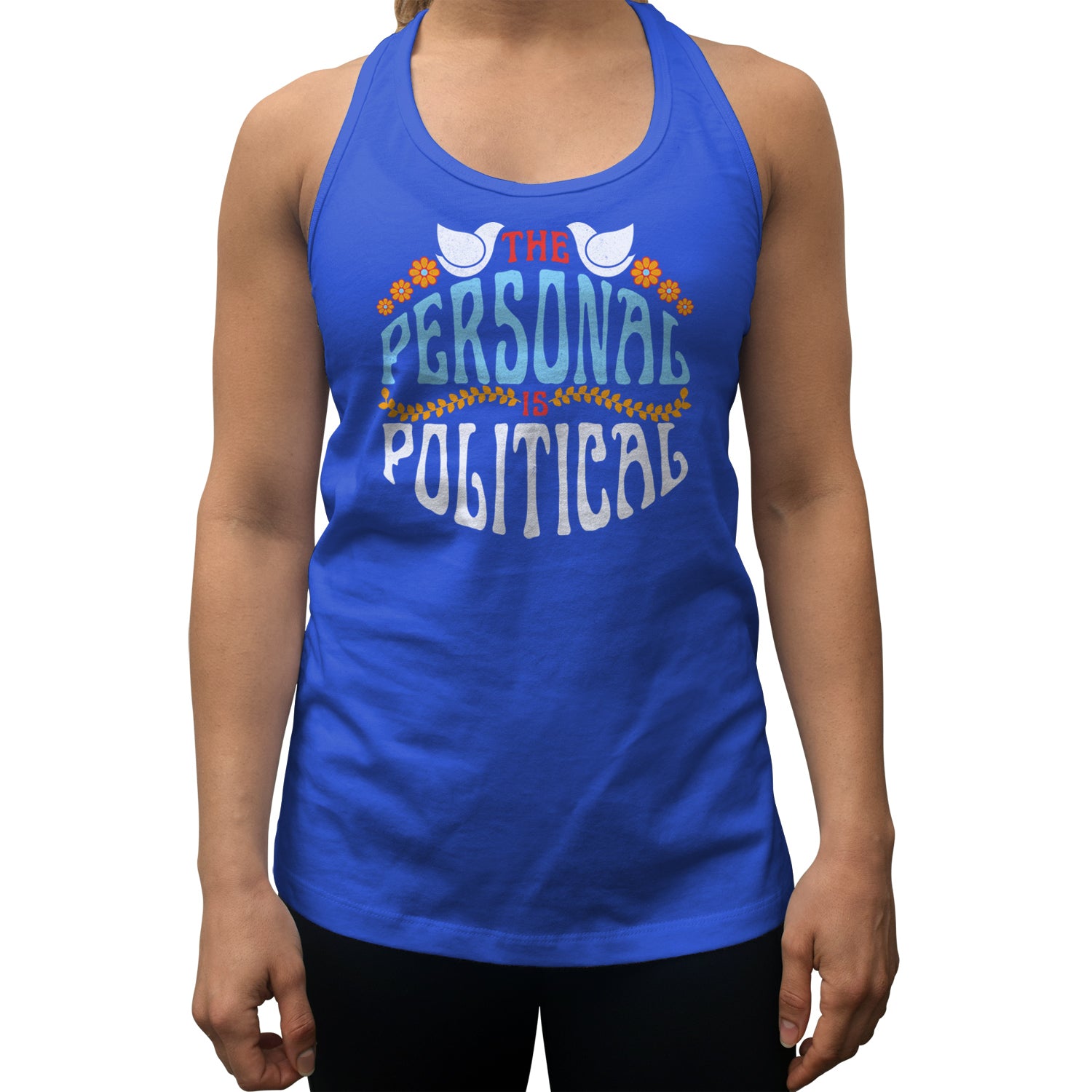 Women's The Personal is Political Racerback Tank Top