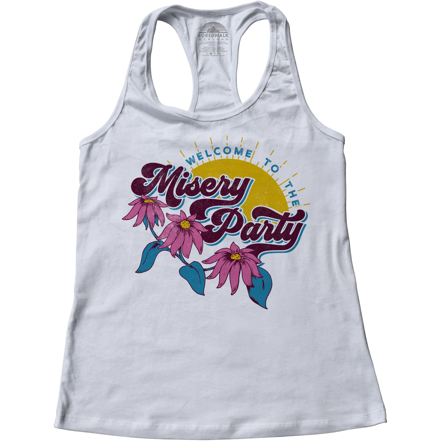 Women's Welcome To The Misery Party Racerback Tank Top