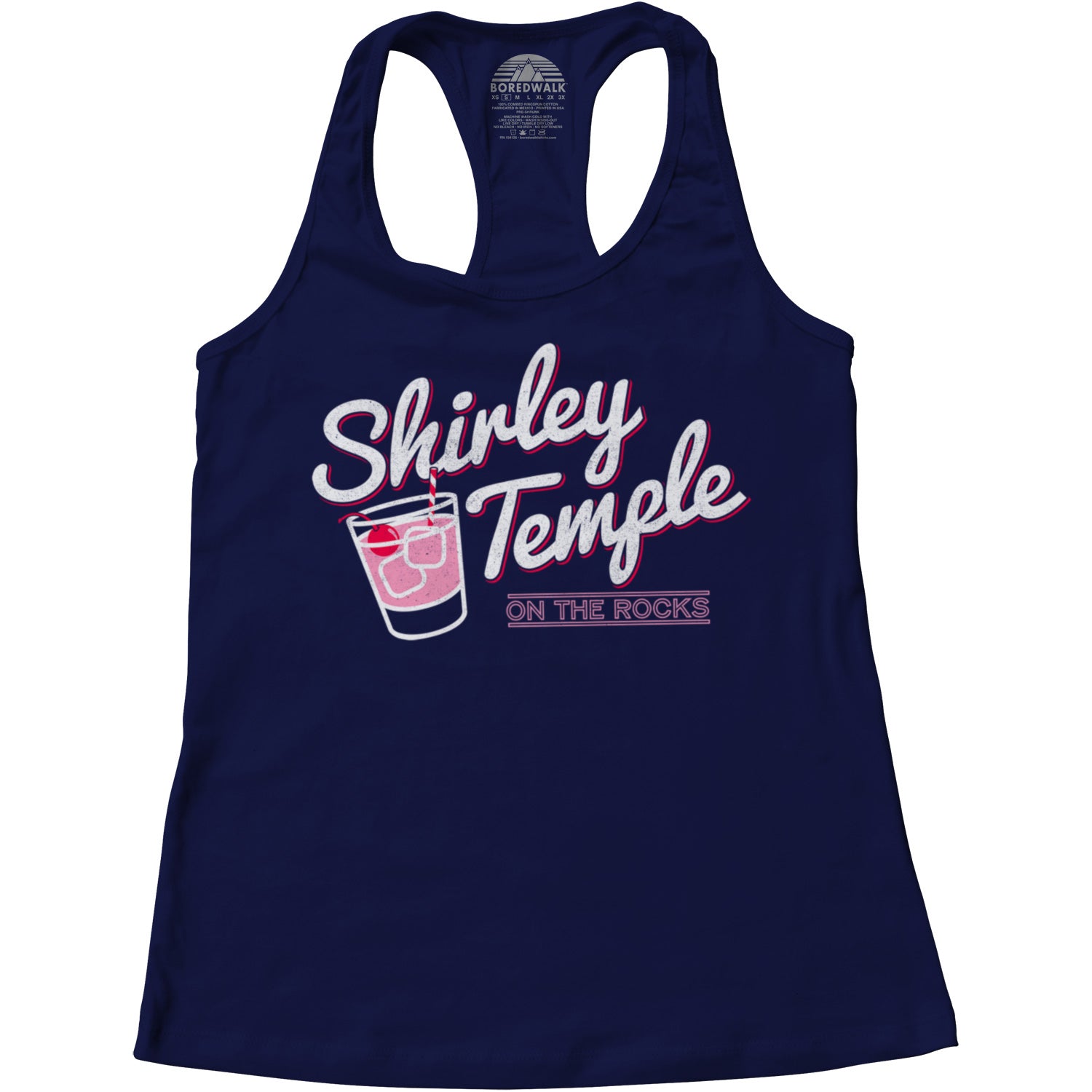 Women's Shirley Temple On The Rocks Racerback Tank Top