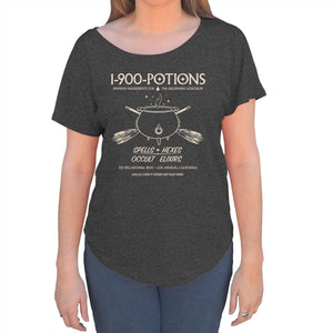 Women's 1 900 Potions Witch Scoop Neck T-Shirt