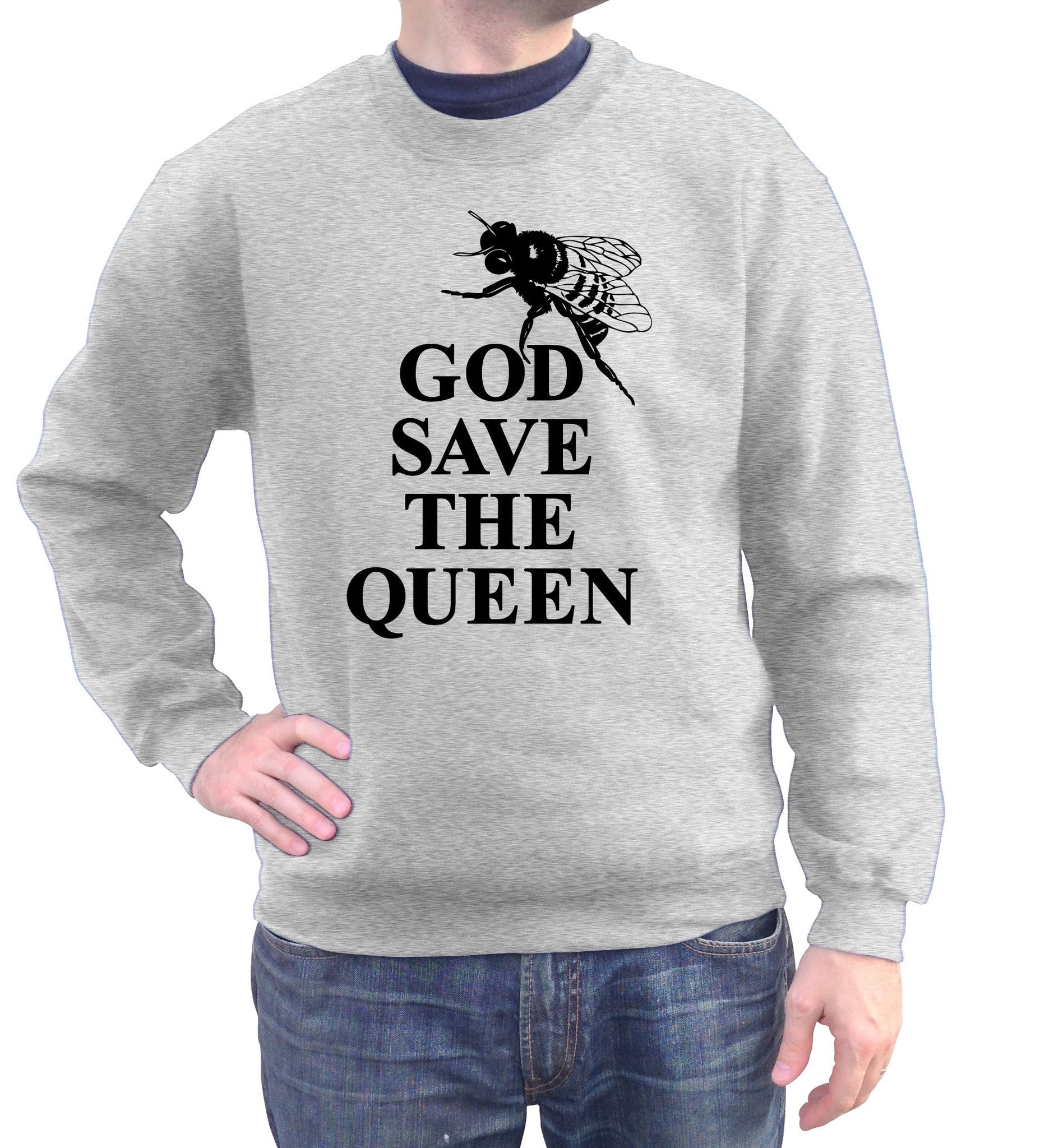 Unisex God Save The Queen Bee Sweatshirt