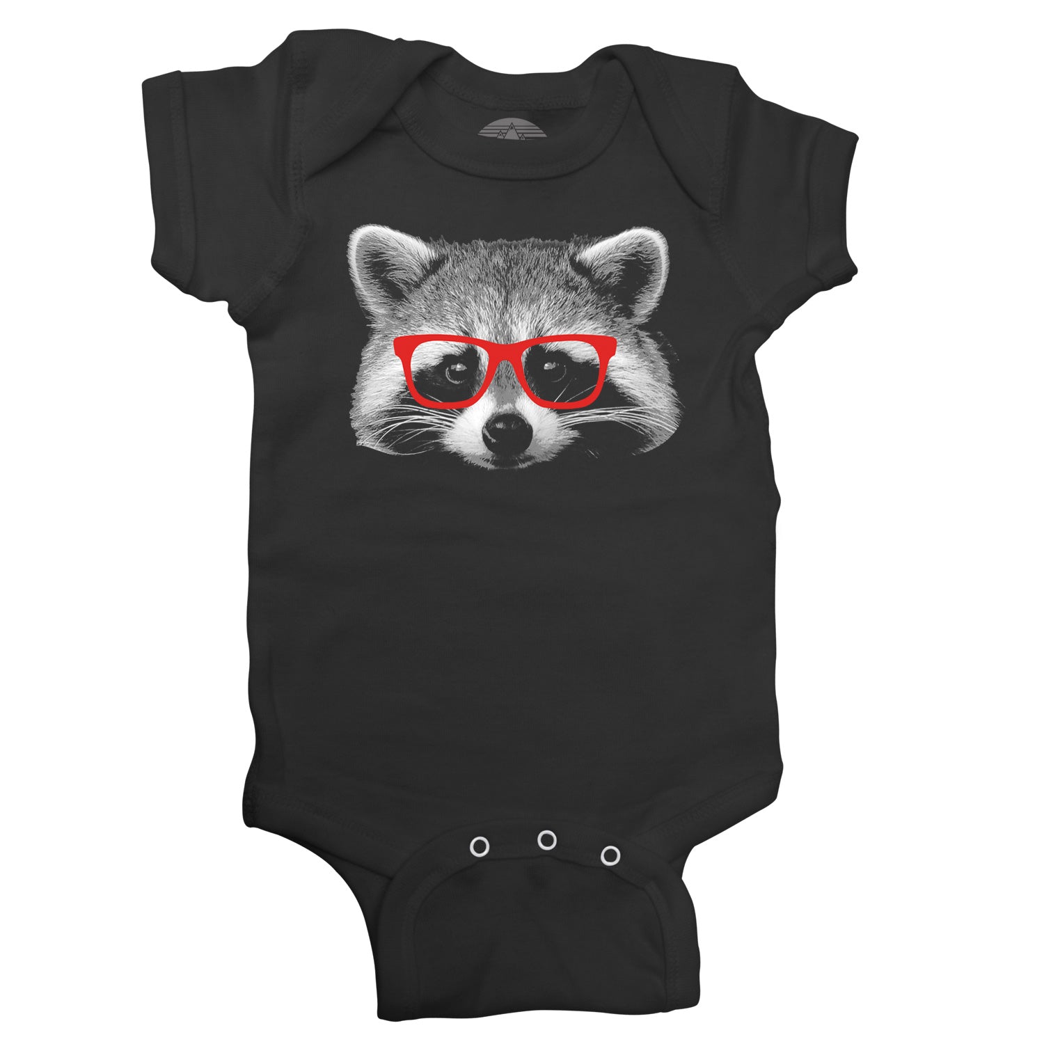 Glasses on a Raccoon Infant Bodysuit - Unisex Fit