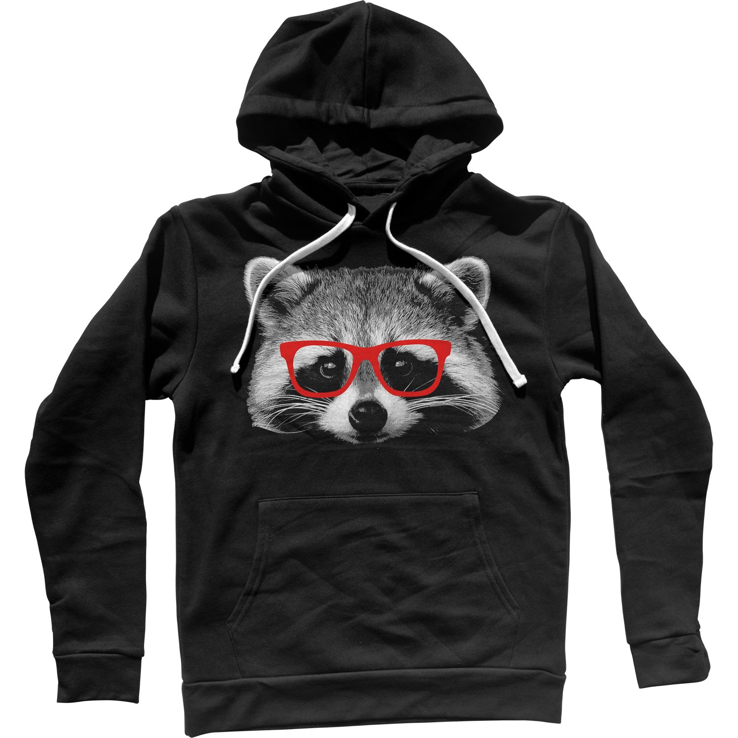 Raccoon With Glasses Unisex Hoodie