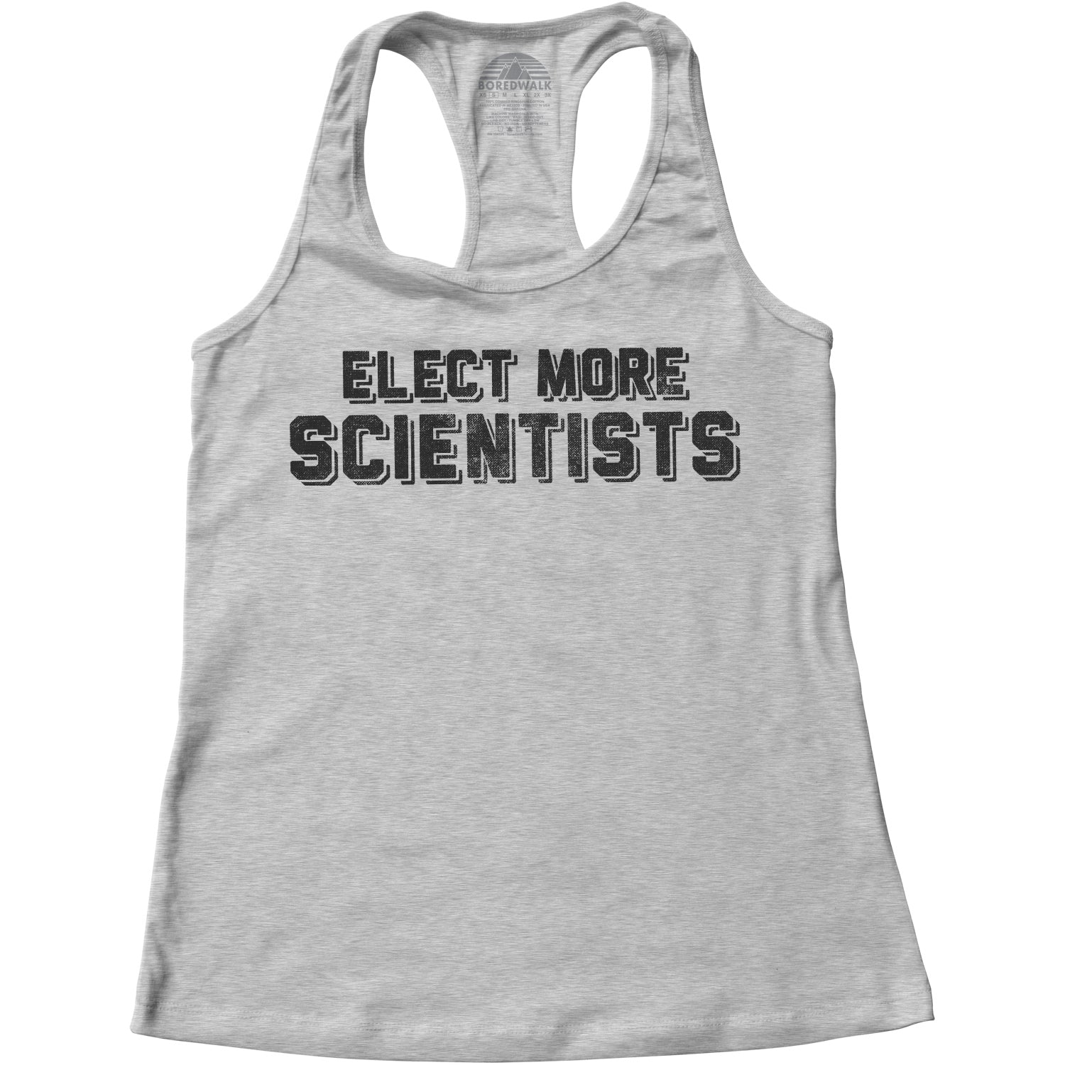 Women's Elect More Scientists Racerback Tank Top