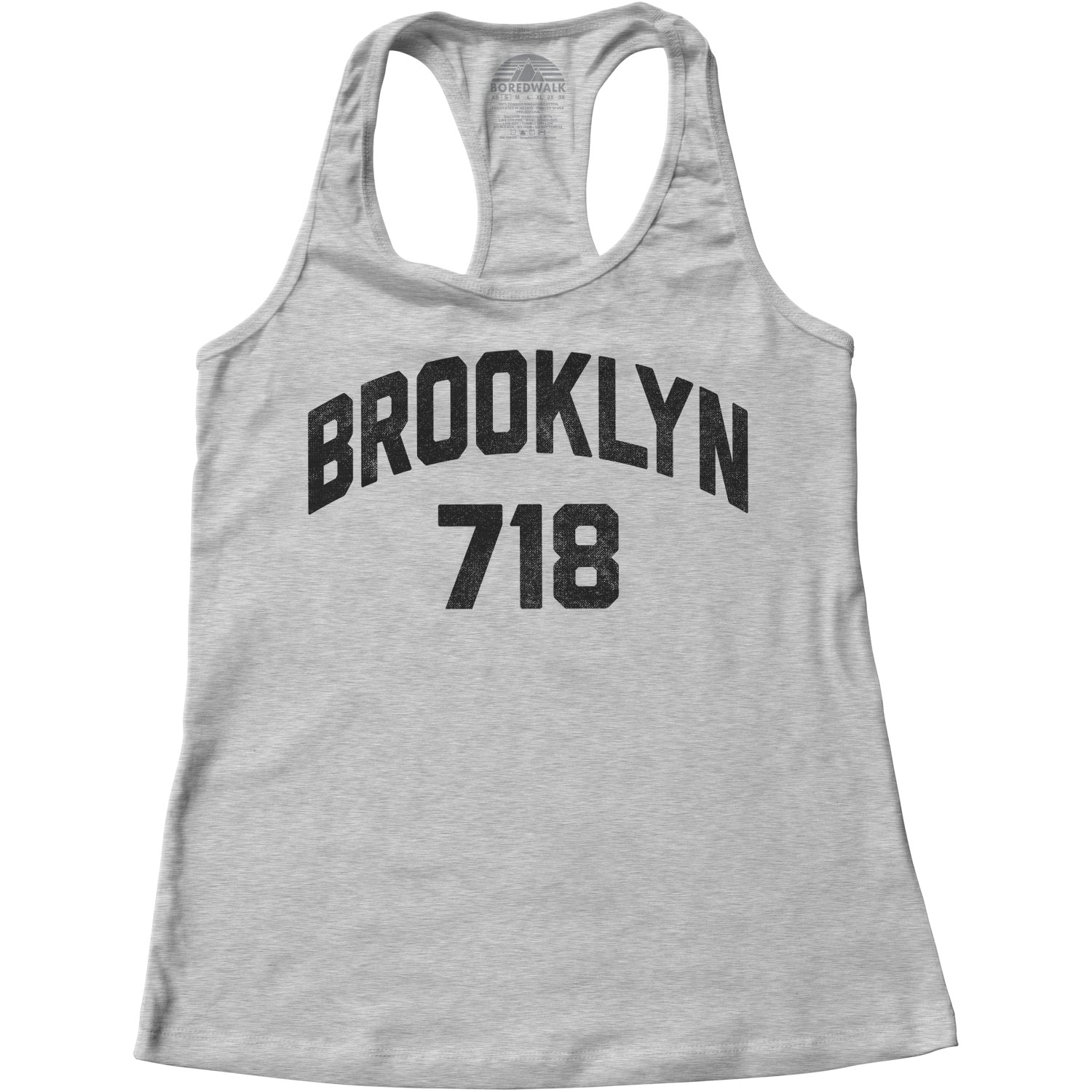 Women's Brooklyn 718 Area Code Racerback Tank Top