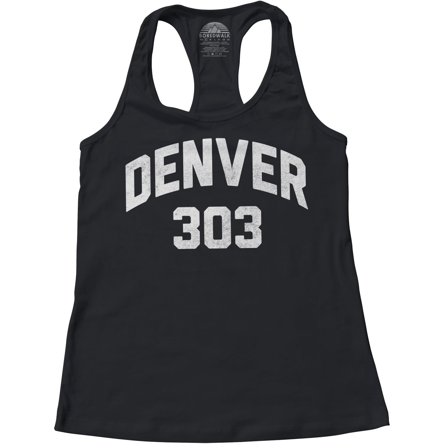 Women's Denver 303 Area Code Racerback Tank Top
