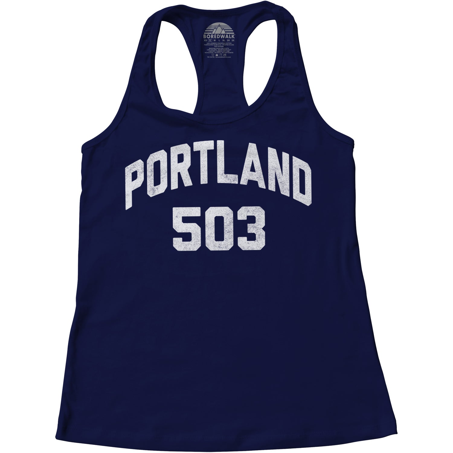 Women's Portland 503 Area Code Racerback Tank Top