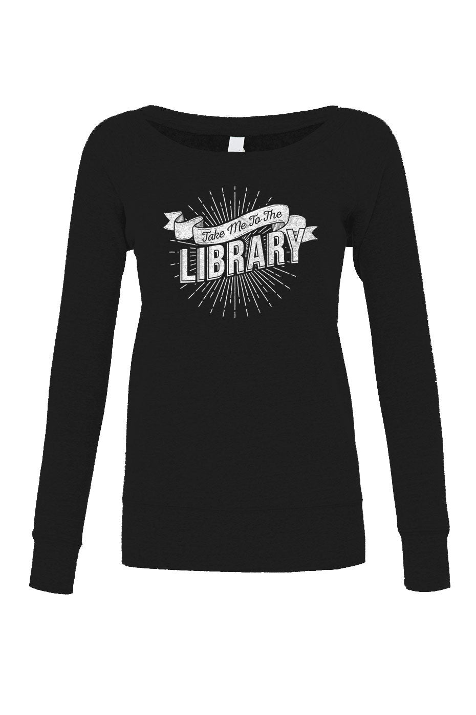 Women's Take Me To The Library Scoop Neck Fleece